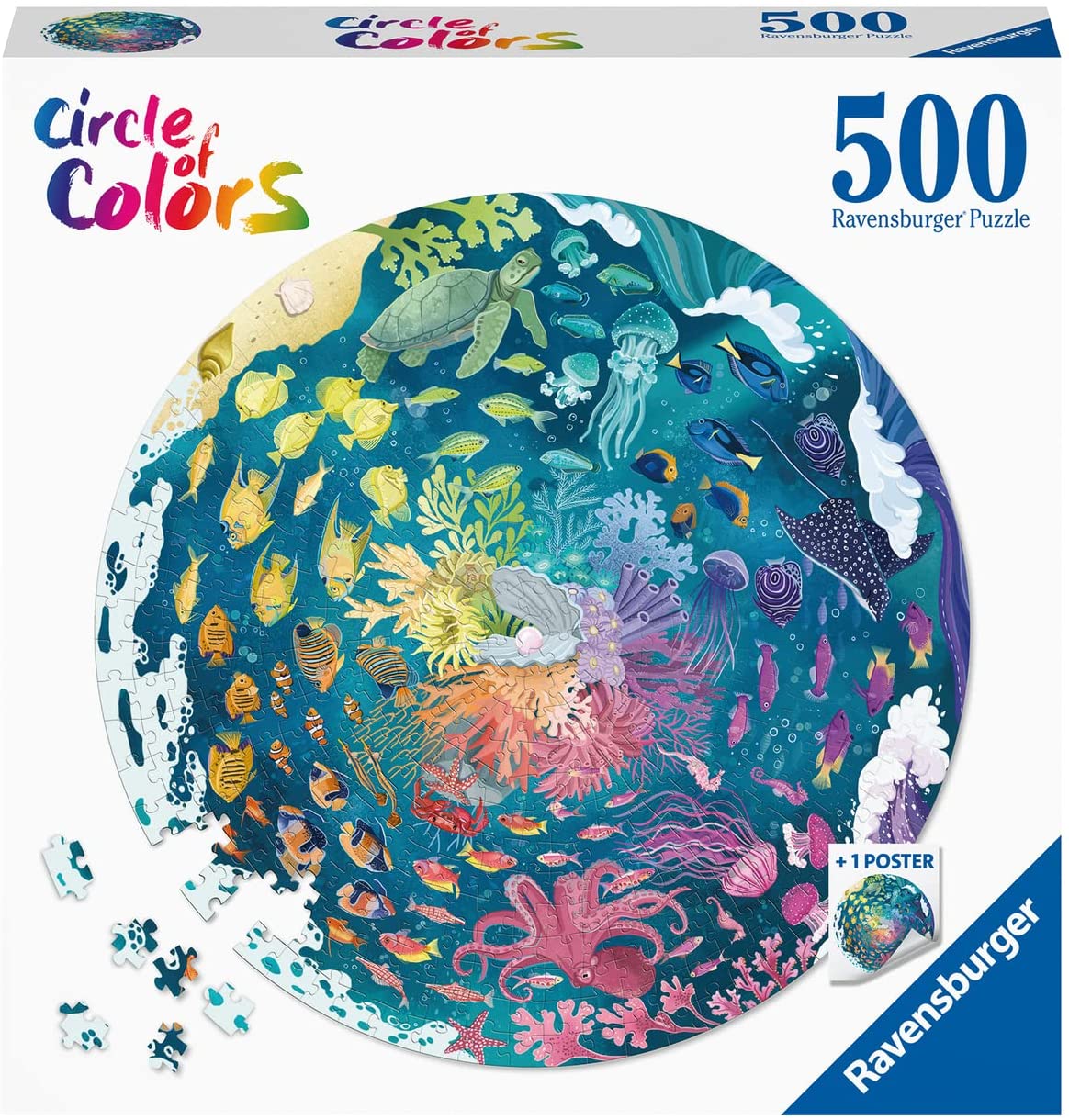 Oceans Circular – 500 Piece Jigsaw Puzzle (Ravensburger)