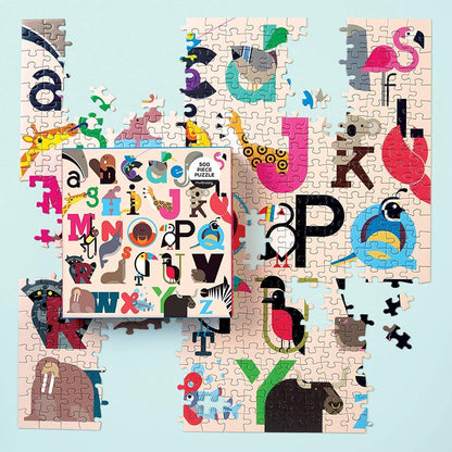 Galison - Animals A-Z - 500 Piece Jigsaw Puzzle