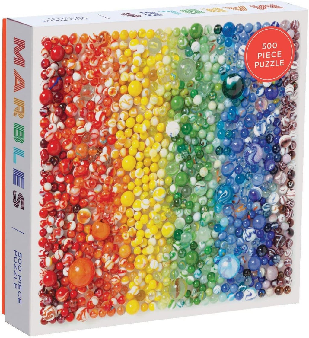 Rainbow Marbles – 500 Piece Jigsaw Puzzle (Galison)
