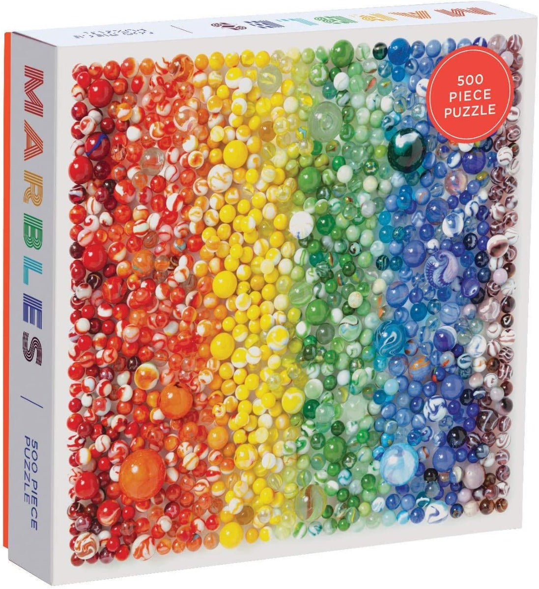 Rainbow Marbles – 500 Piece Jigsaw Puzzle (Galison)