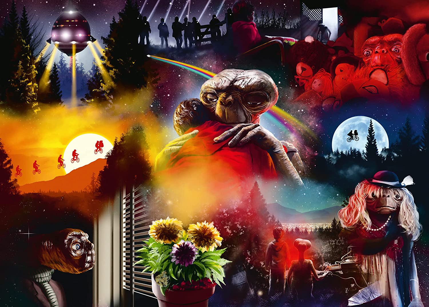 ET Movie Poster – 1000 Piece Jigsaw Puzzle (Ravensburger)