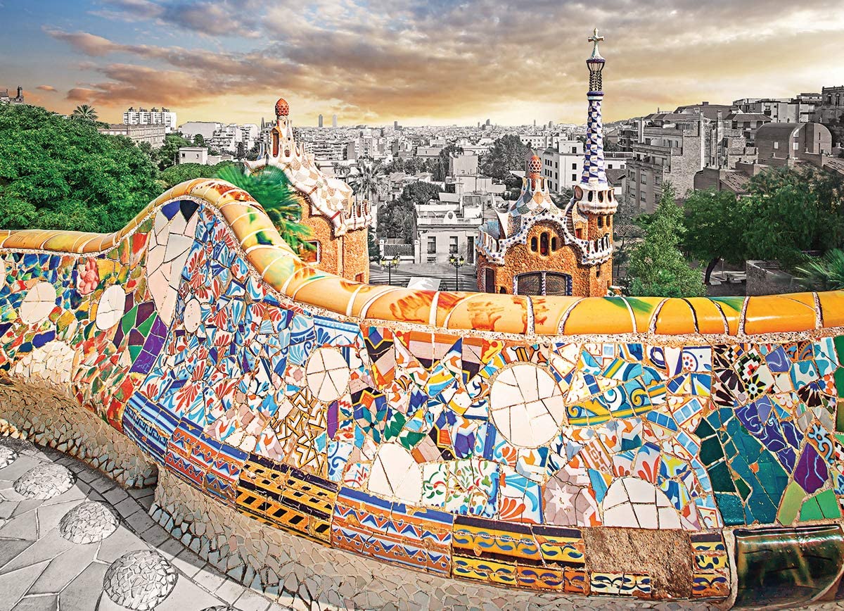 Barcelona Park Güell – 1000 Piece Jigsaw Puzzle (Eurographics)