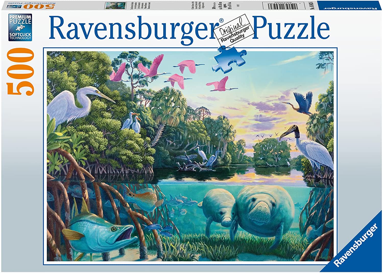 Manatee Moments – 500 Piece Jigsaw Puzzle (Ravensburger)