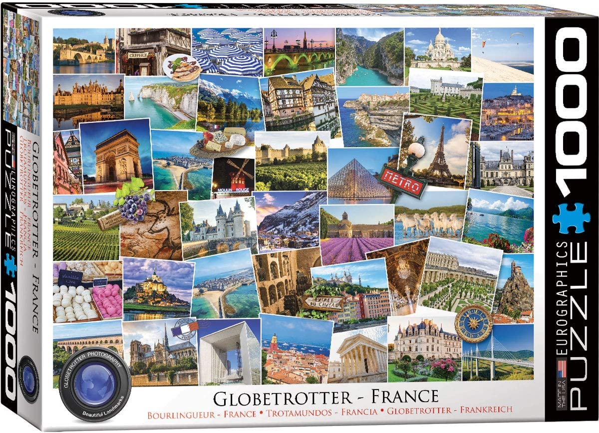 Globetrotter France – 1000 Piece Jigsaw Puzzle (Eurographics)