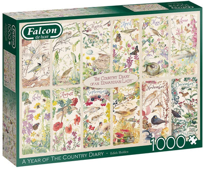 Falcon De Luxe - A Year Of The Country Diary - 1000 Piece Jigsaw Puzzle