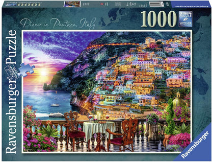 Ravensburger - Dinner In Positano, Italy - 1000 Piece Jigsaw Puzzle
