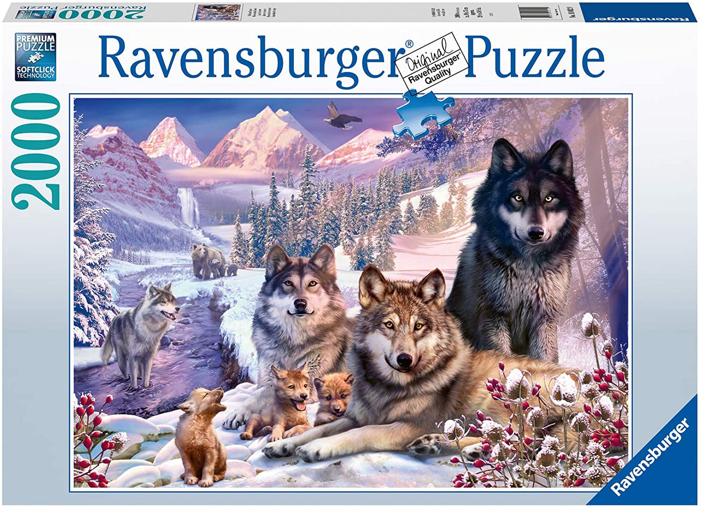 Ravensburger - Wolves In The Snow - 2000 Piece Jigsaw Puzzle