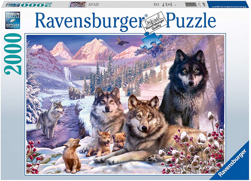 Wolves In The Snow – 2000 Piece Jigsaw Puzzle (Ravensburger)
