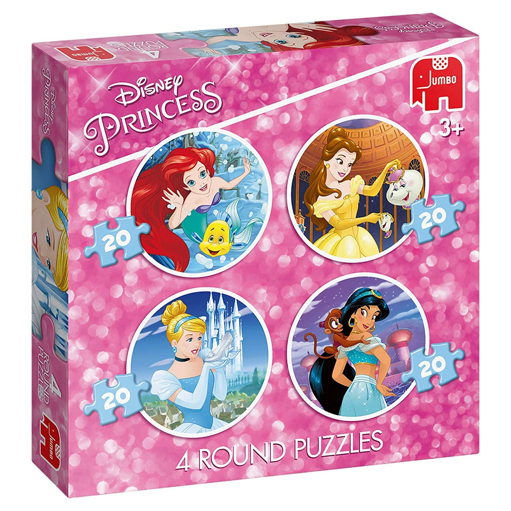 Disney Princess – 4 In 1 Round Puzzles – Jigsaw Puzzle (Jumbo)