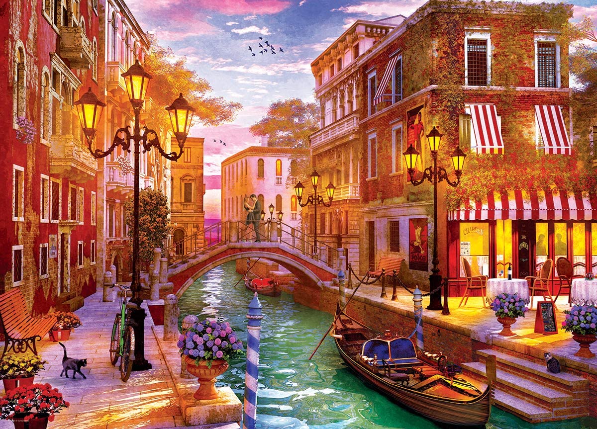 Sunset over Venice by Dominic Davison – 1000 Piece Jigsaw Puzzle (Eurographics)