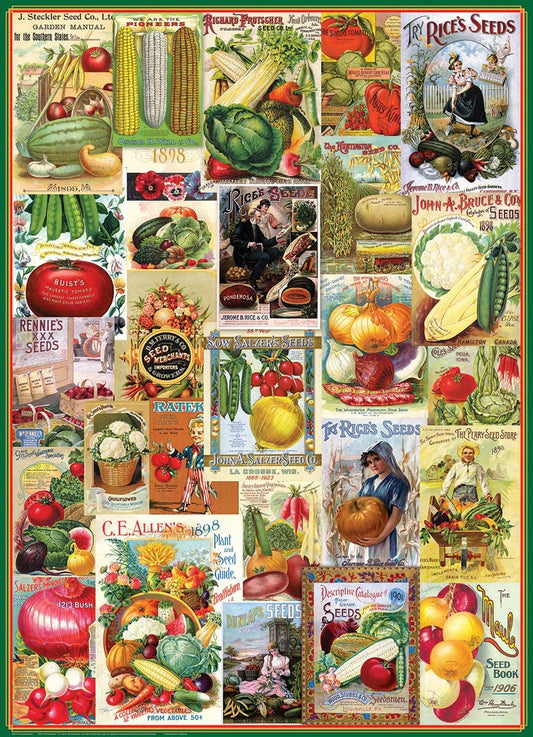 Eurographics - Vegetable Seed Catalog Cove - 1000 Piece Jigsaw Puzzle