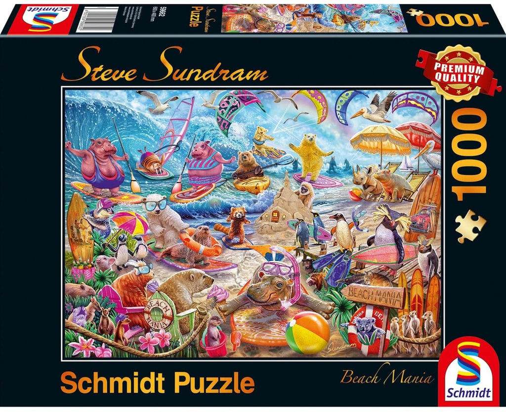 Beach Mania by Steve Sundram – 1000 Piece Jigsaw Puzzle (Schmidt)