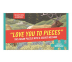 Knock Knock Love You to Pieces Message Puzzle – Jigsaw Puzzle (Galison)