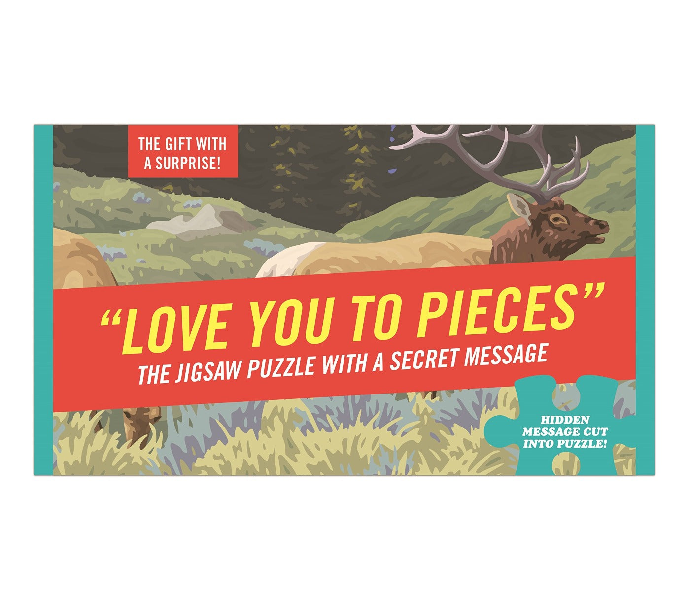 Knock Knock Love You to Pieces Message Puzzle – Jigsaw Puzzle (Galison)