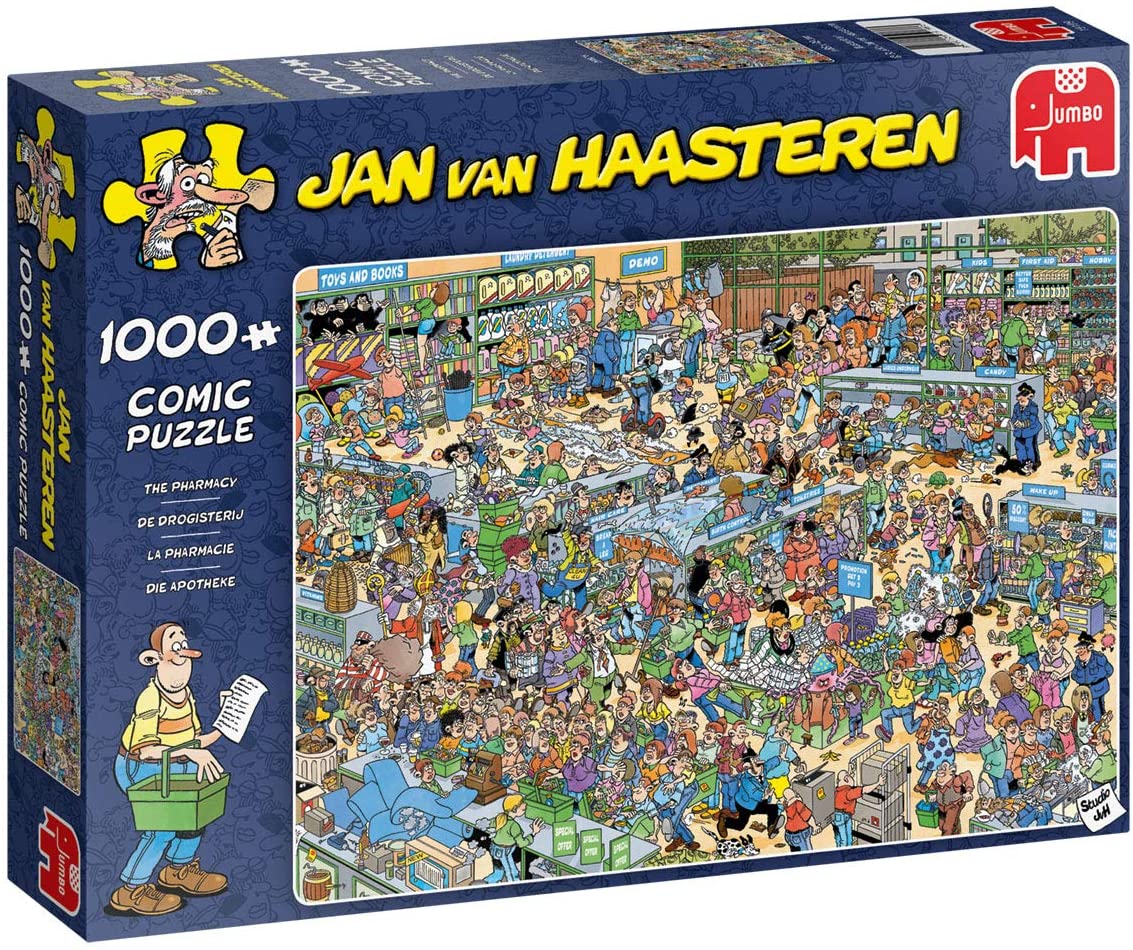 The Pharmacy by Jan Van Haasteren – 1000 Piece Jigsaw Puzzle (Jan Van Haasteren)