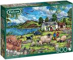 Highland Farm – 500 Piece Jigsaw Puzzle (Falcon De Luxe)