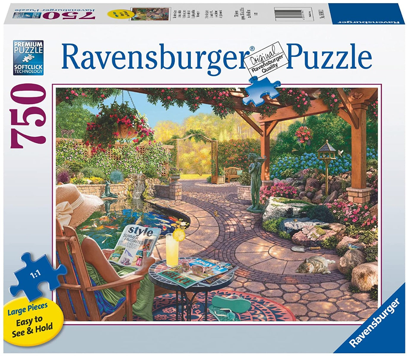 Cozy Backyard Bliss – 750 Piece Jigsaw Puzzle (Ravensburger)