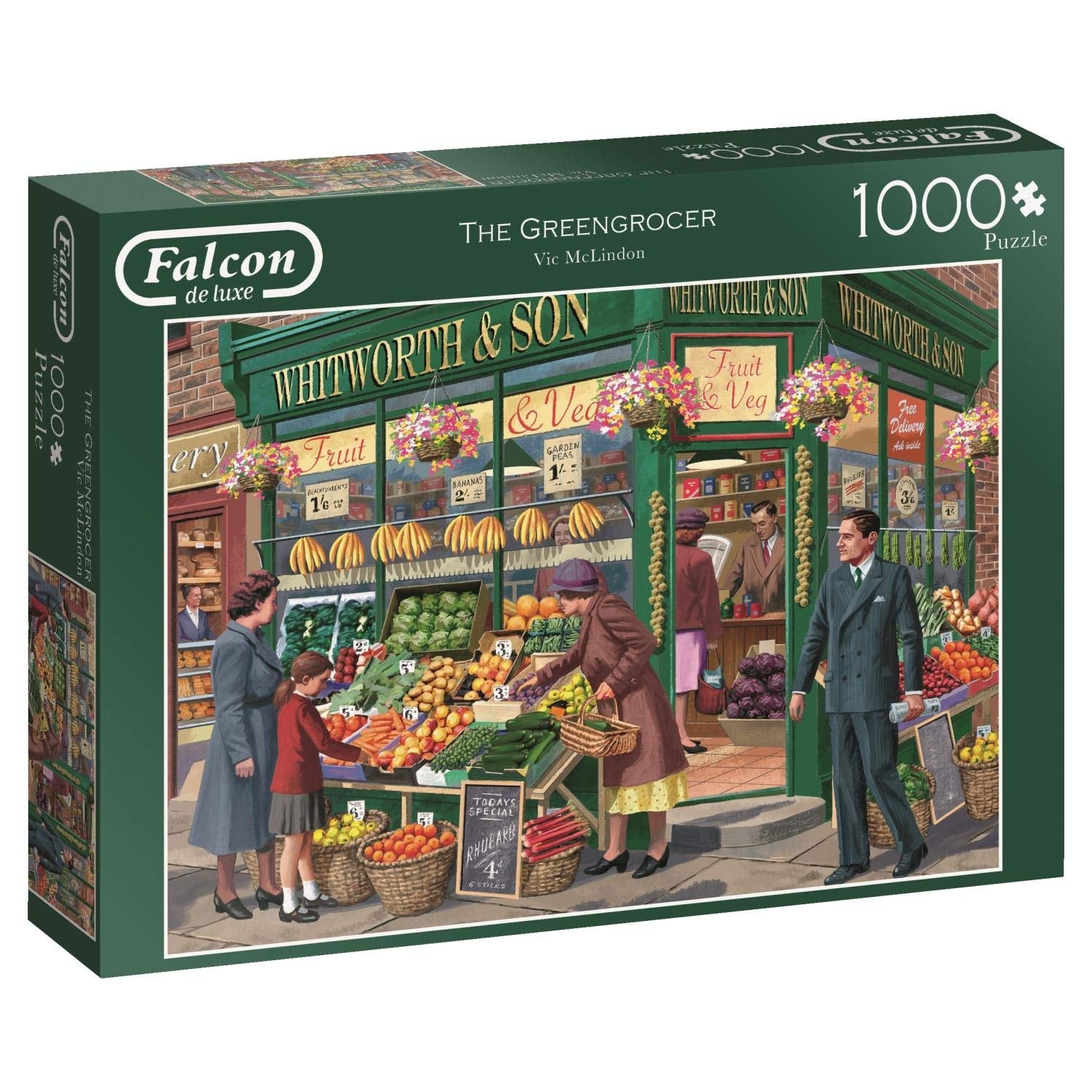 The Greengrocer – 1000 Piece Jigsaw Puzzle (Falcon De Luxe)