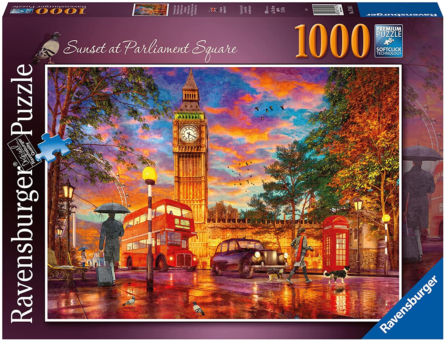 London Sunset At Parliament Square – 1000 Piece Jigsaw Puzzle (Ravensburger)