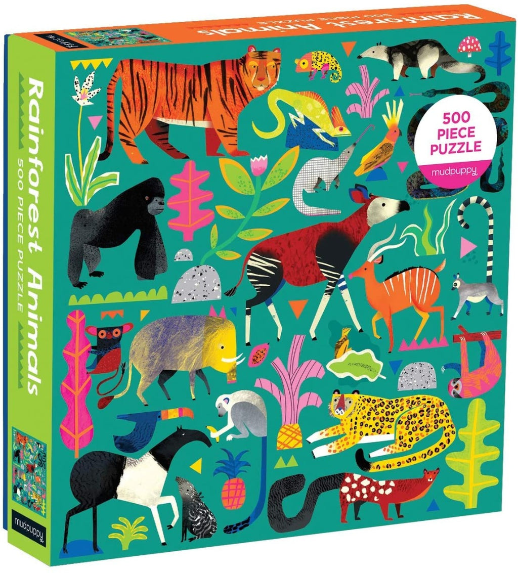 Rainforest Animals – 500 Piece Jigsaw Puzzle (Galison)