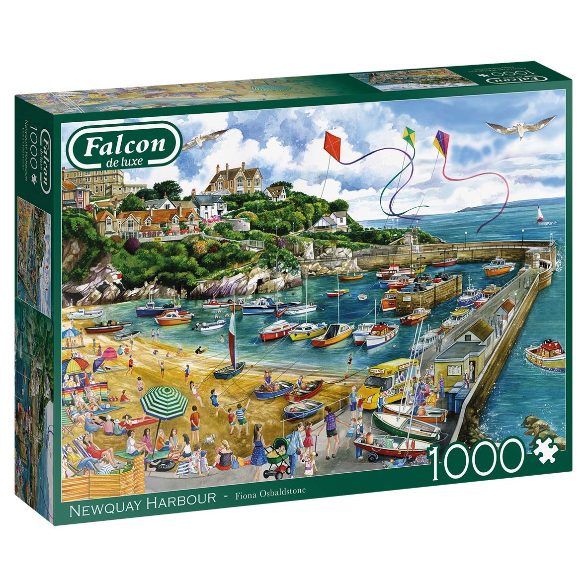 Falcon De Luxe - Newquay Harbour - 1000 Piece Jigsaw Puzzle