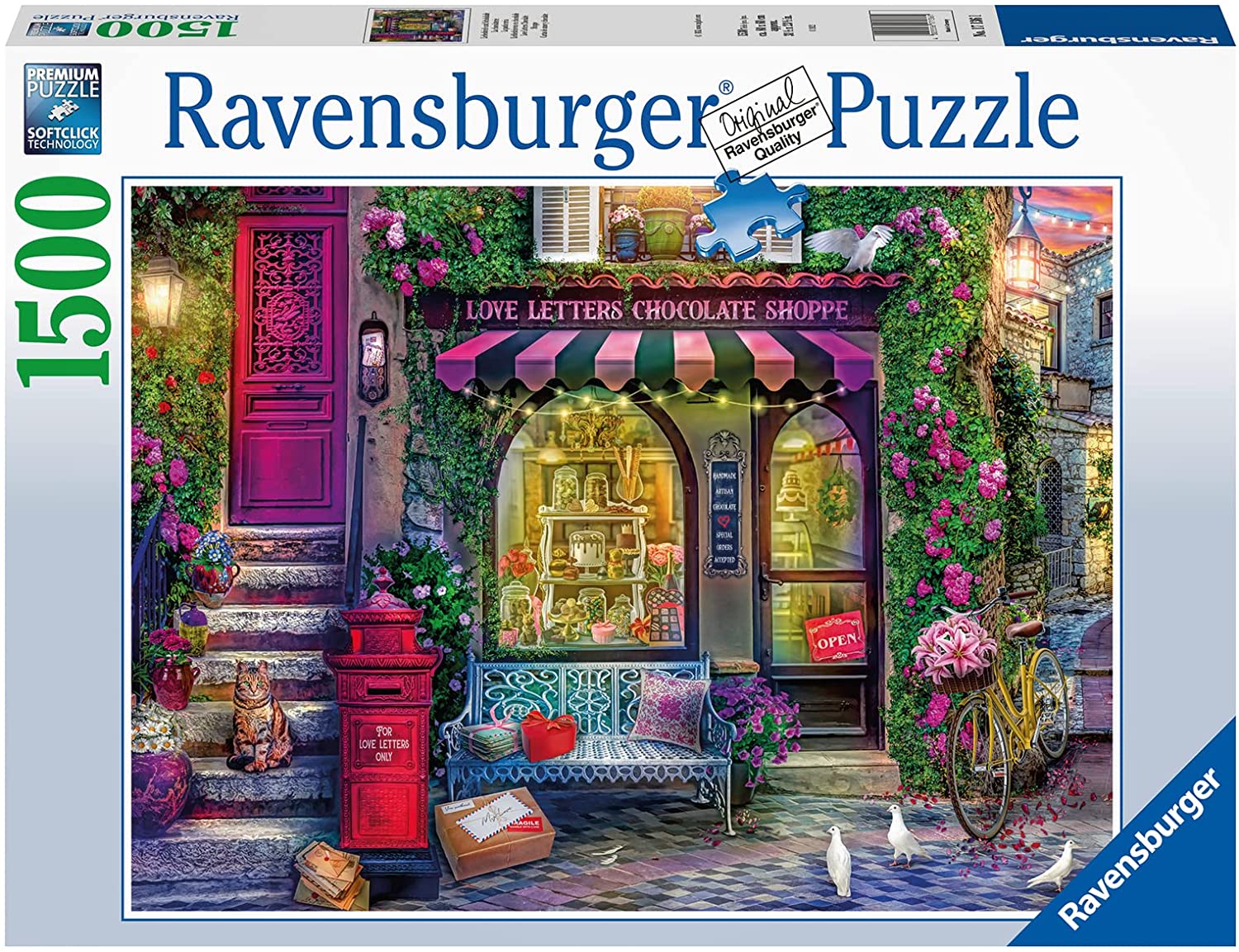 Love Letters Chocolate Shop – 1500 Piece Jigsaw Puzzle (Ravensburger)