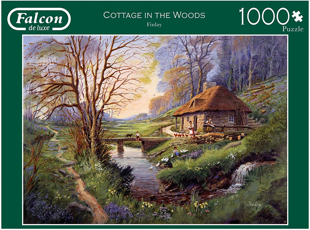 Cottage In The Woods – 1000 Piece Jigsaw Puzzle (Falcon De Luxe)