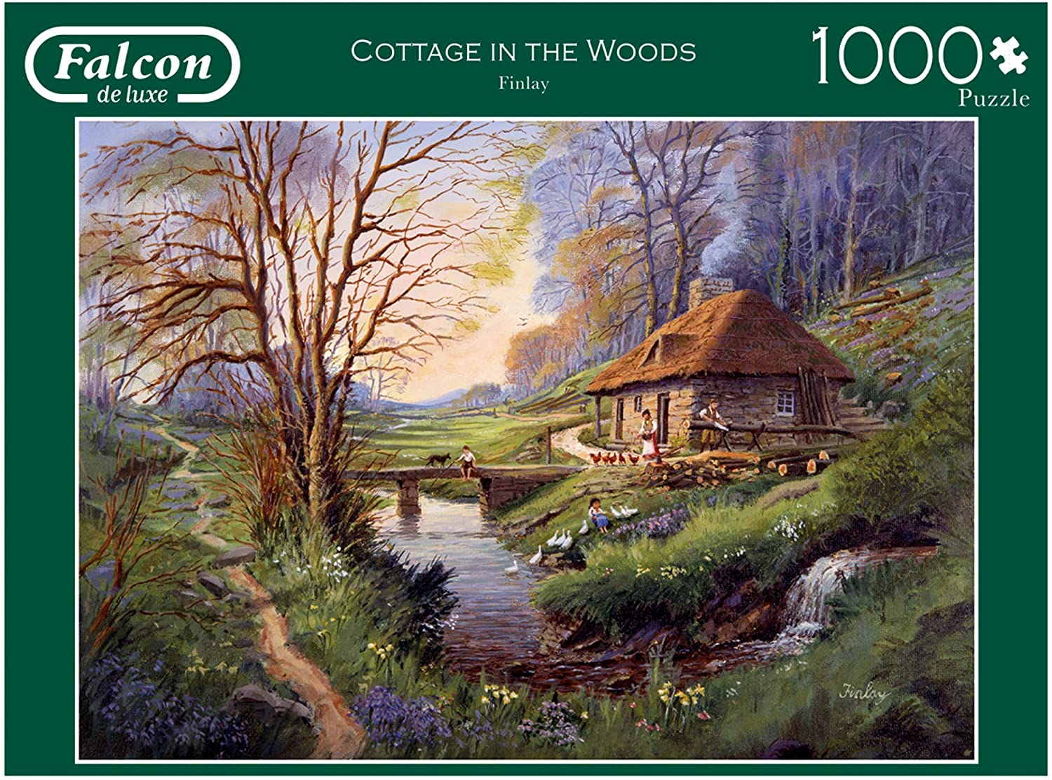 Cottage In The Woods – 1000 Piece Jigsaw Puzzle (Falcon De Luxe)