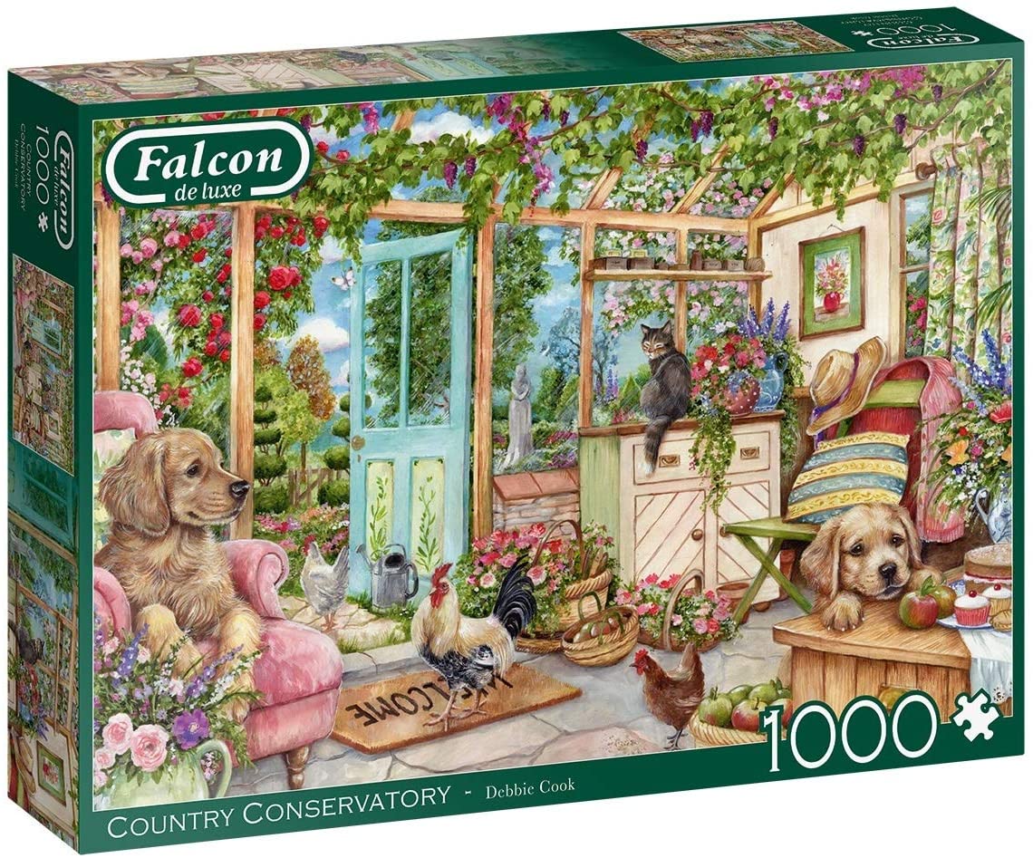 Falcon De Luxe - Country Conservatory - 1000 Piece Jigsaw Puzzle