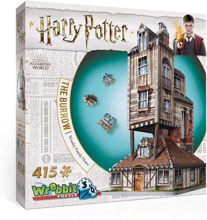 Wrebbit 3D Puzzle Harry Potter - The Burrow Weasley Family Home 3D Puzzle (415-Piece)
