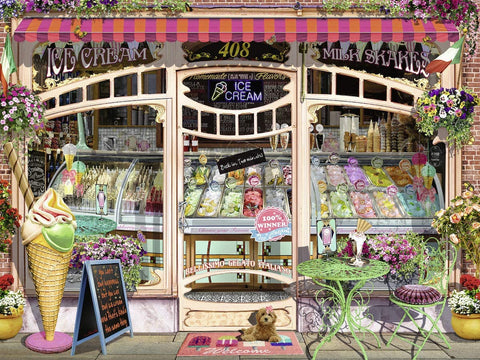 Artwork: Ice Cream Shop – 1500 Piece Jigsaw Puzzle (Ravensburger)