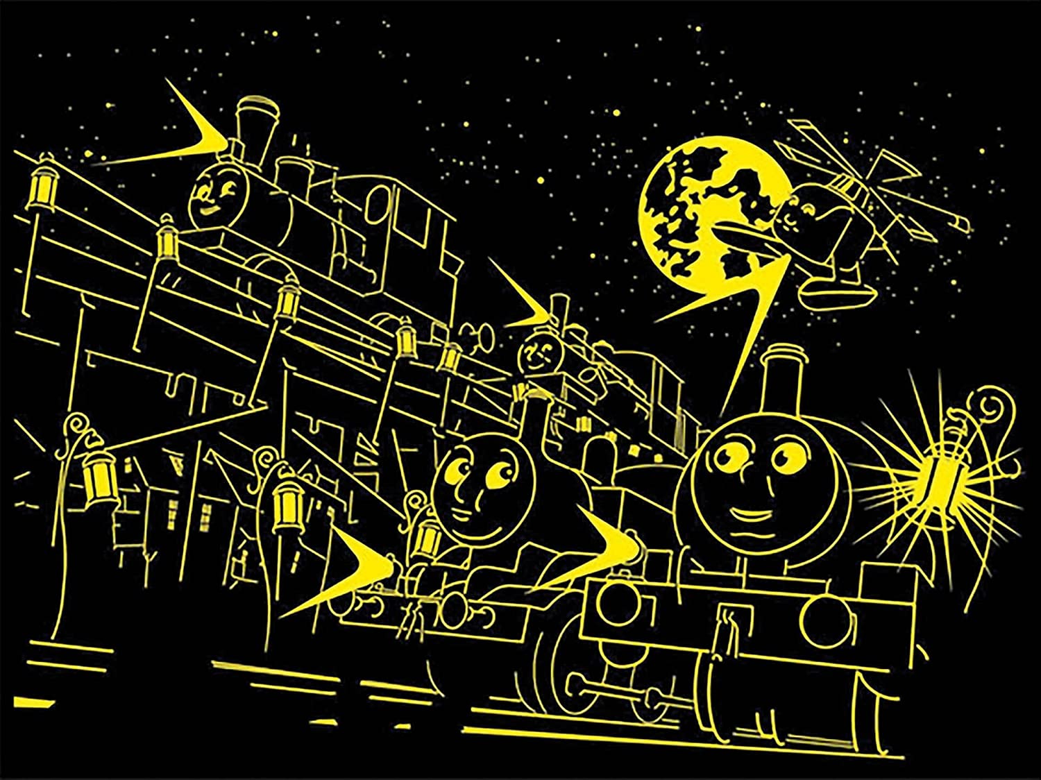 Thomas & Friends Glow in The Dark – 60 Piece Jigsaw Puzzle (Ravensburger)