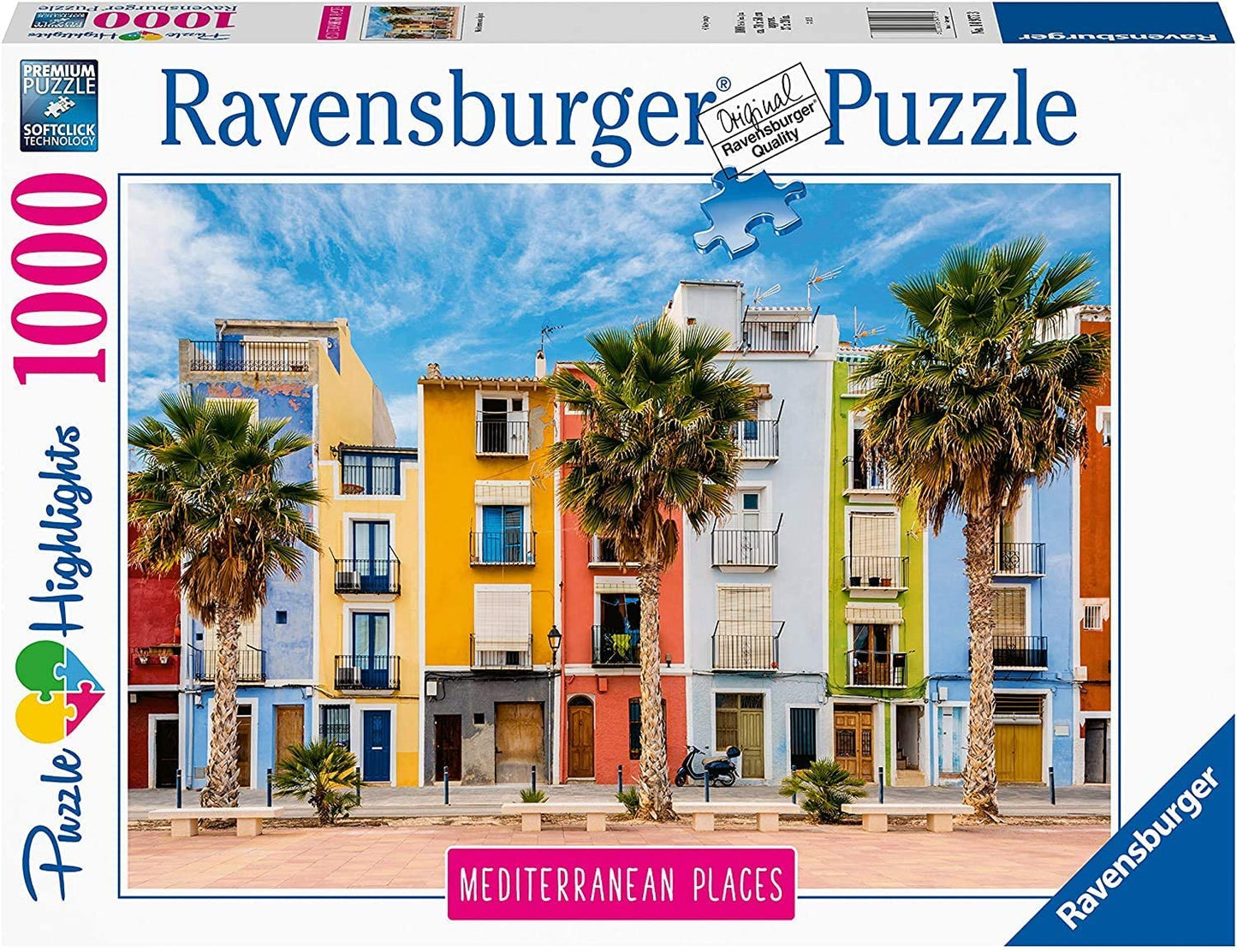Ravensburger - Mediterranean Collection Villajoyosa, Alicante, Spain - 1000 Piece Puzzle