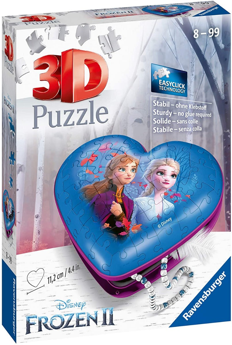 Ravensburger Disney Frozen, Heart Shaped 54 Piece 3D Jigsaw Puzzle