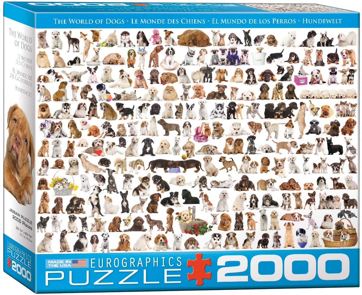 Eurographics - The World of Dogs - 2000 Piece Jigsaw Puzzle