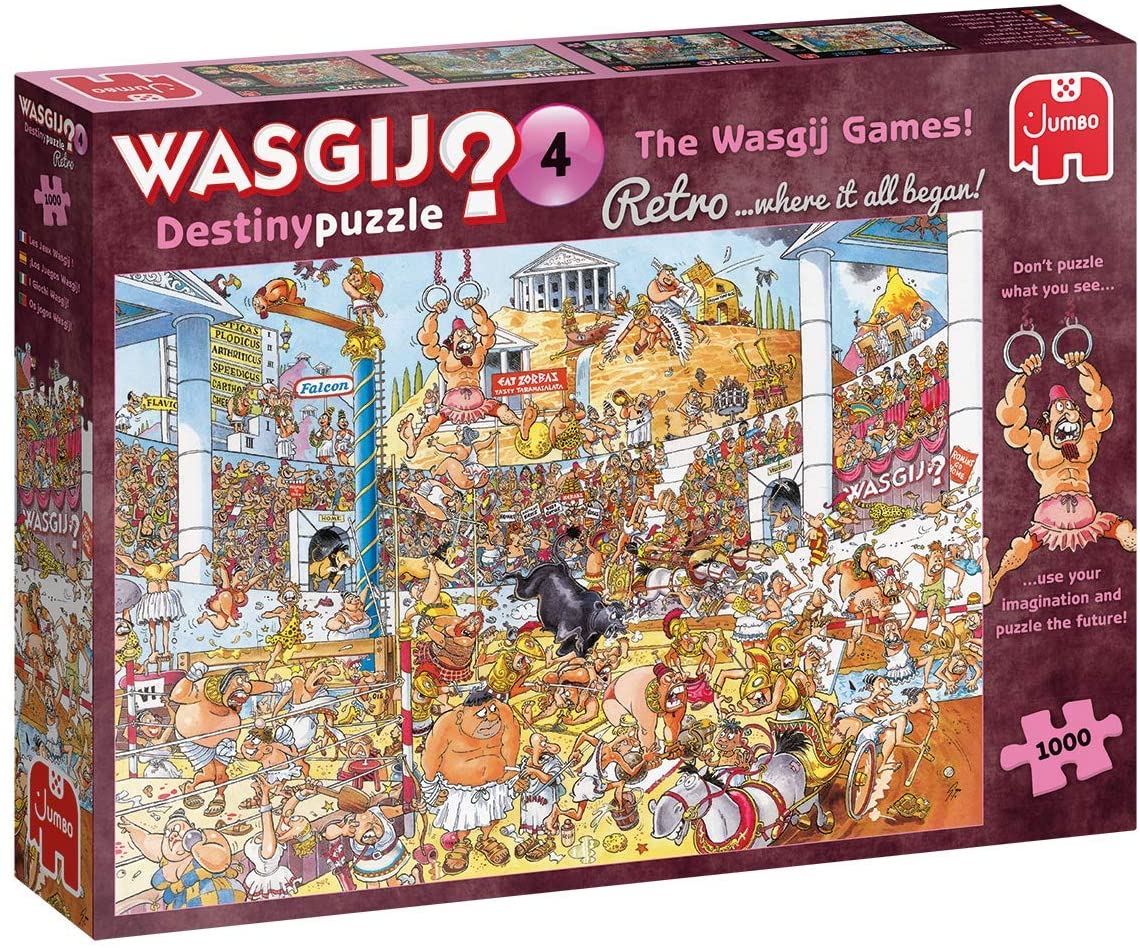 Wasgij Retro Destiny 4: Wasgij Games! – 1000 Piece Jigsaw Puzzle (Wasgij)