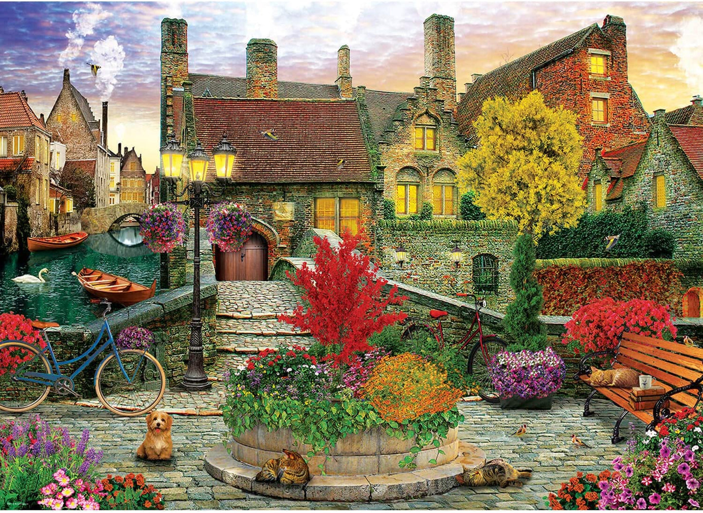 Eurographics - Old Town Living - 1000 Piece Jigsaw Puzzle