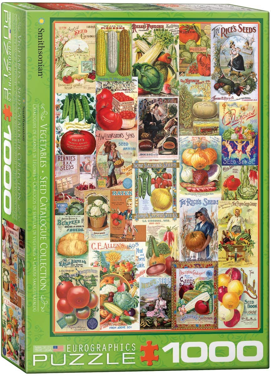 Vegetable Seed Catalog Cove – 1000 Piece Jigsaw Puzzle (Eurographics)