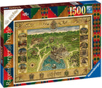 Harry Potter Hogwarts Map – 1500 Piece Jigsaw Puzzle (Ravensburger)