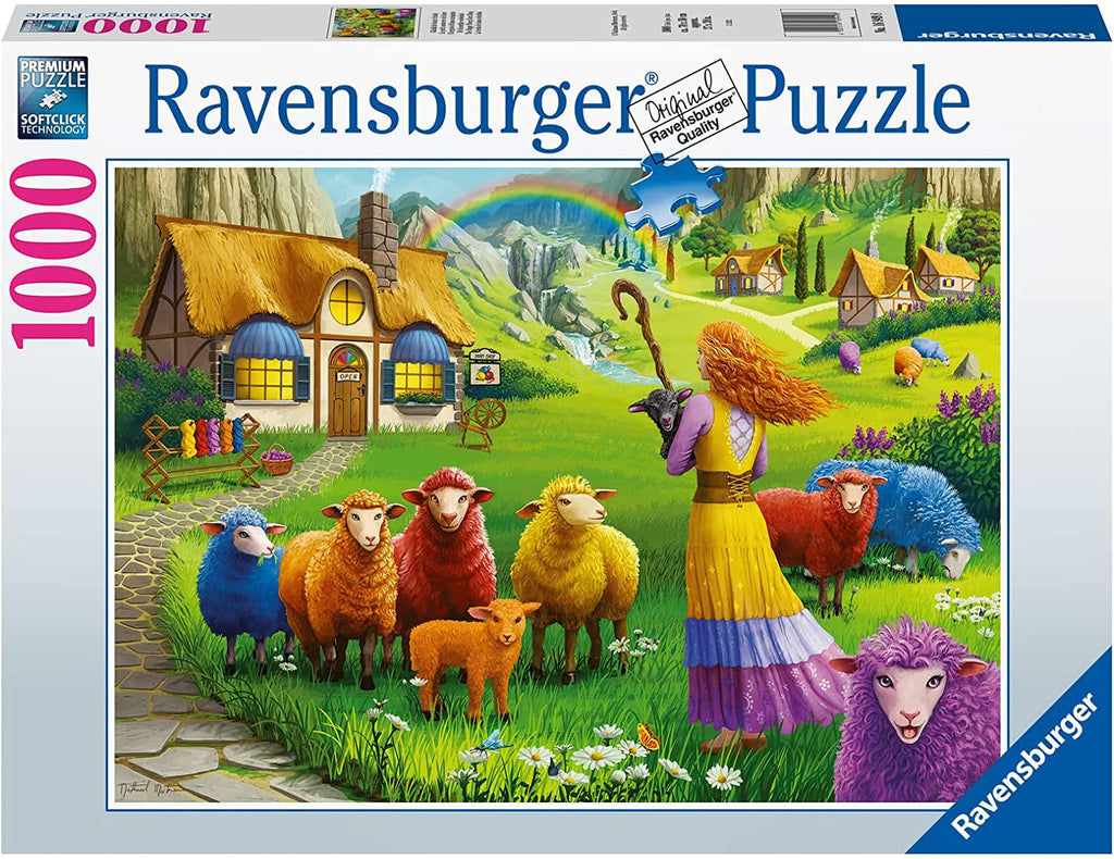 The Happy Sheep Yarn Shop – 1000 Piece Jigsaw Puzzle (Ravensburger)