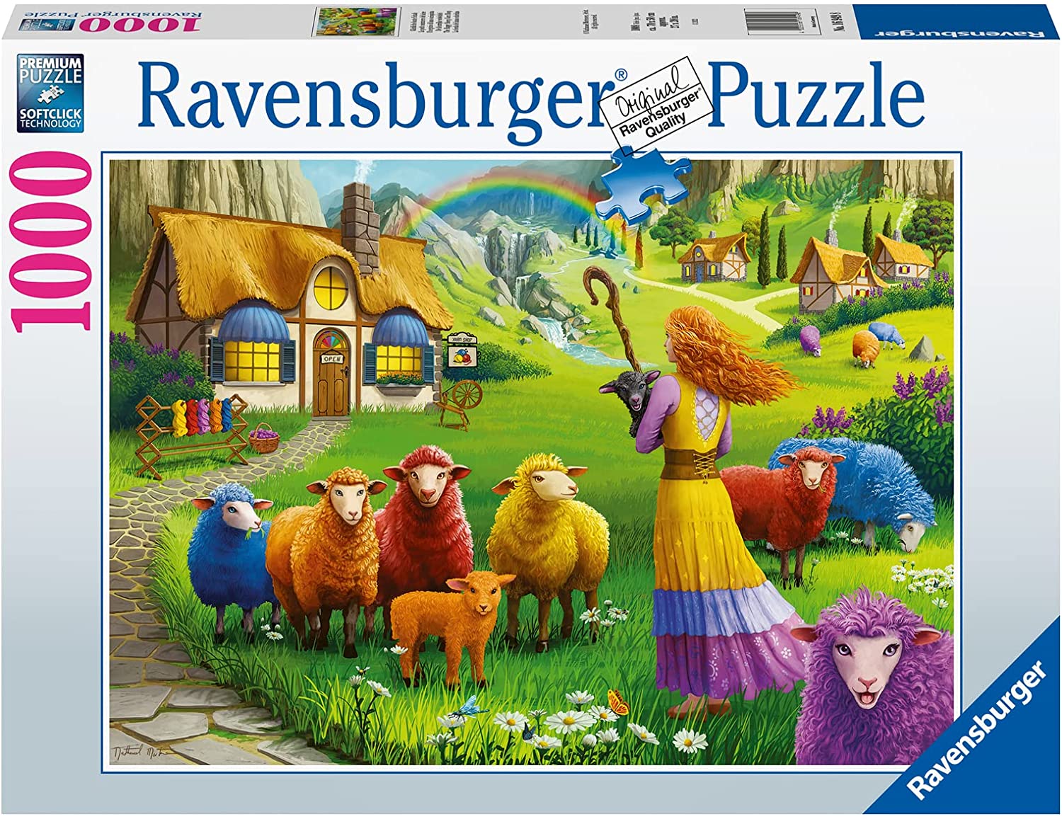 The Happy Sheep Yarn Shop – 1000 Piece Jigsaw Puzzle (Ravensburger)