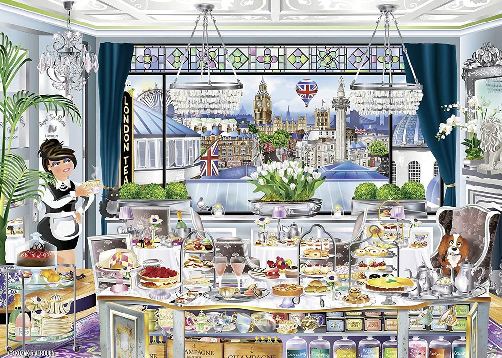 London Tea Party – 1000 Piece Jigsaw Puzzle (Ravensburger)