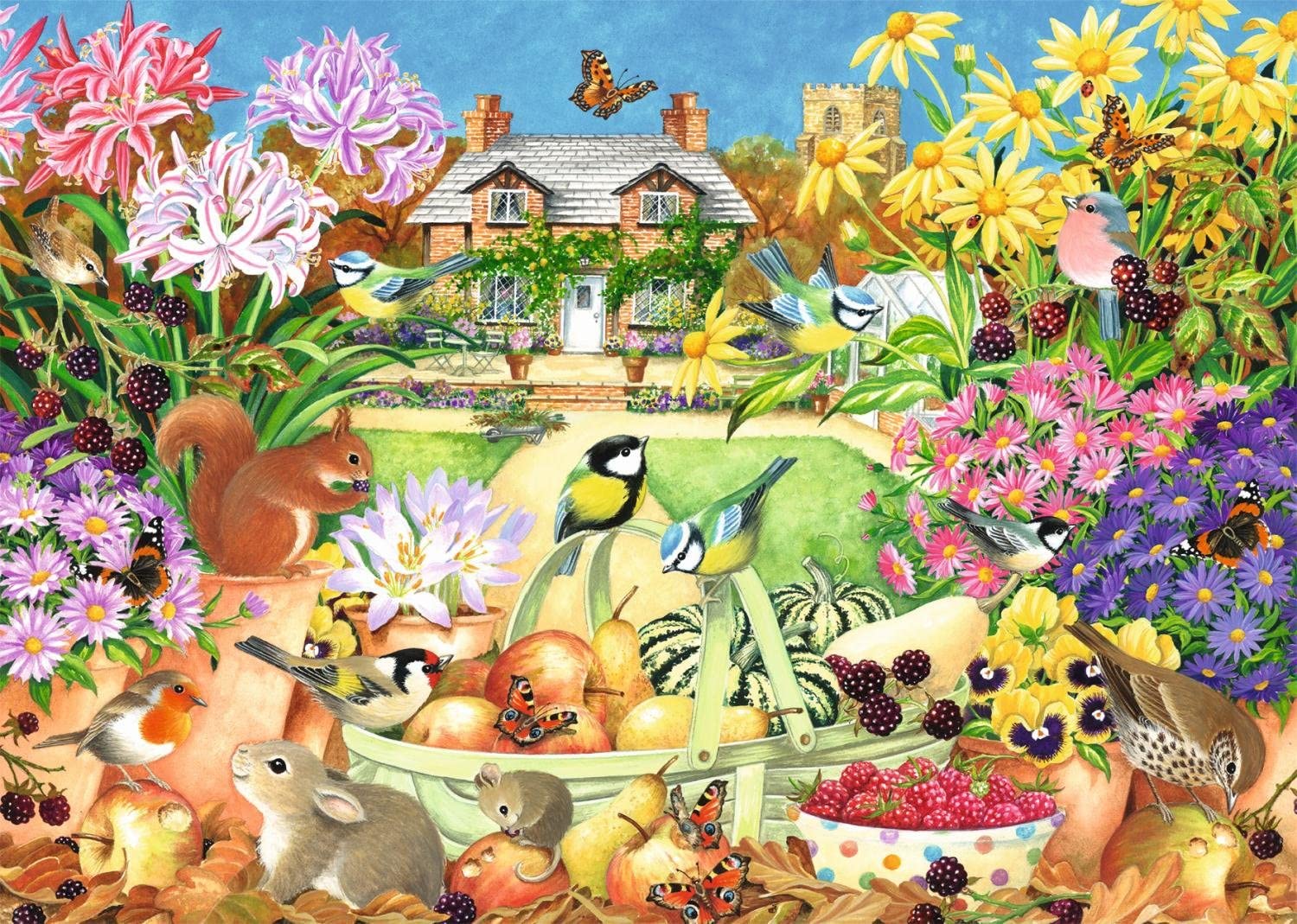 Autumn Garden – 1000 Piece Jigsaw Puzzle (Falcon De Luxe)