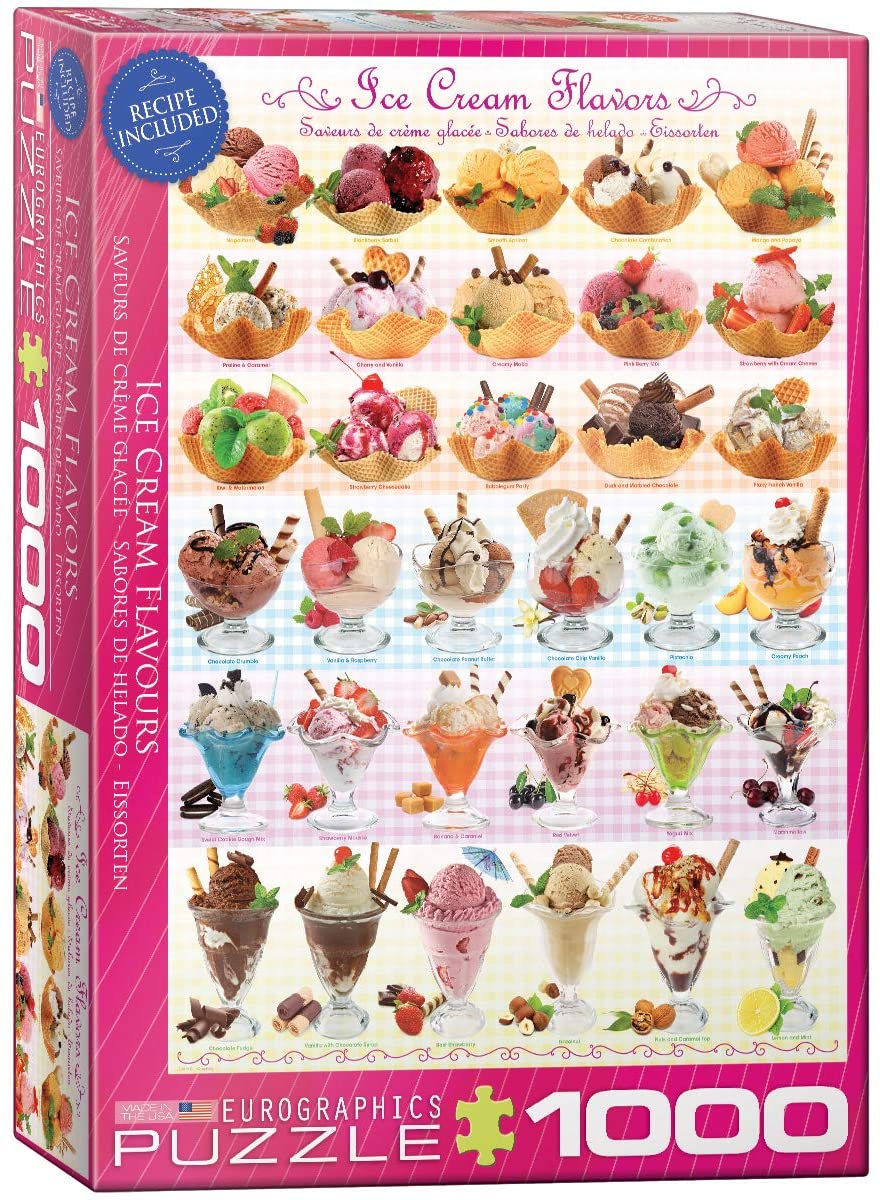 Ice Cream Flavours – 1000 Piece Jigsaw Puzzle (Eurographics)