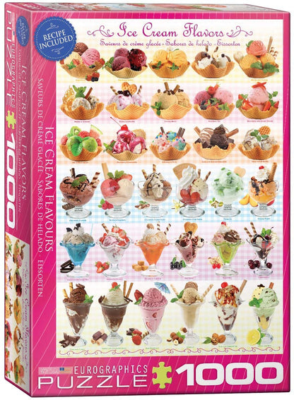 Eurographics - Ice Cream Flavours - 1000 Piece Jigsaw Puzzle