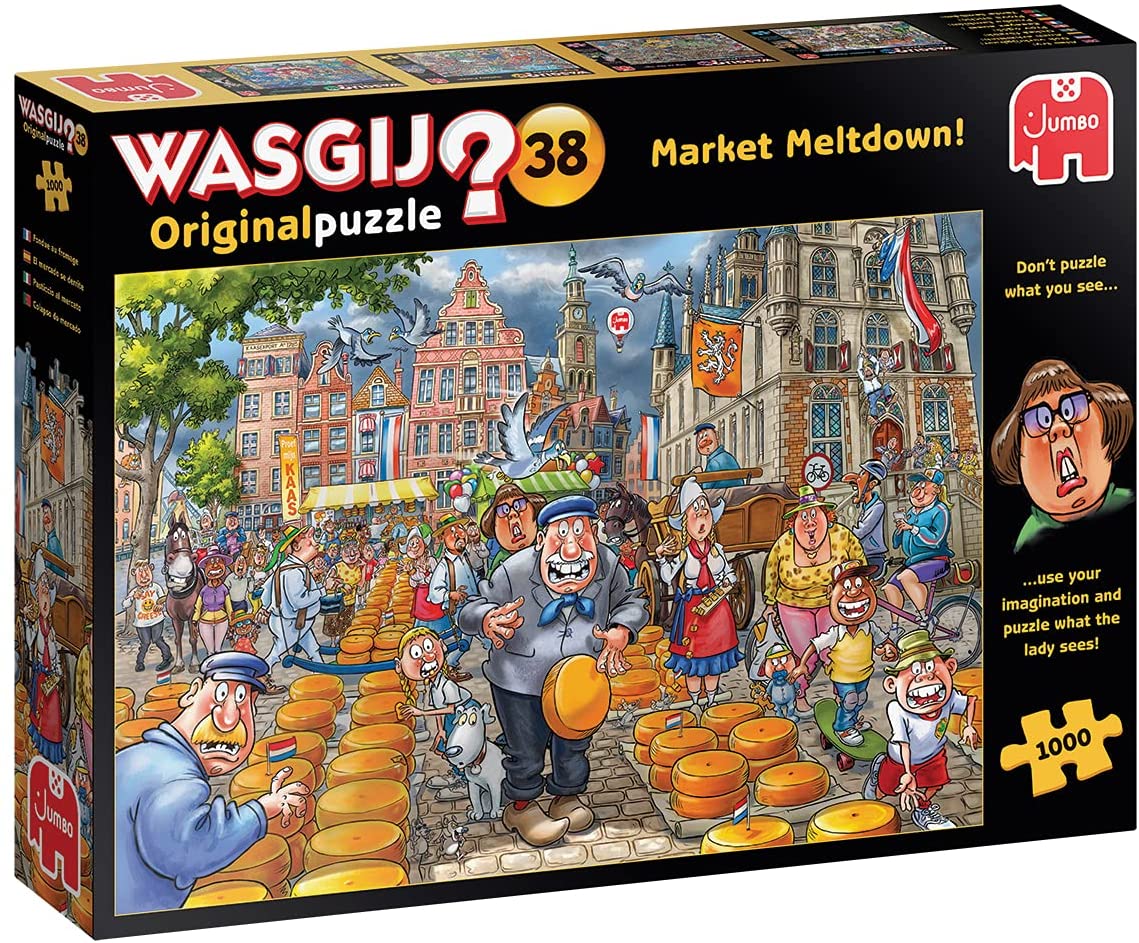 Wasgij Original 38: Market Meltdown – 1000 Piece Jigsaw Puzzle (Wasgij)