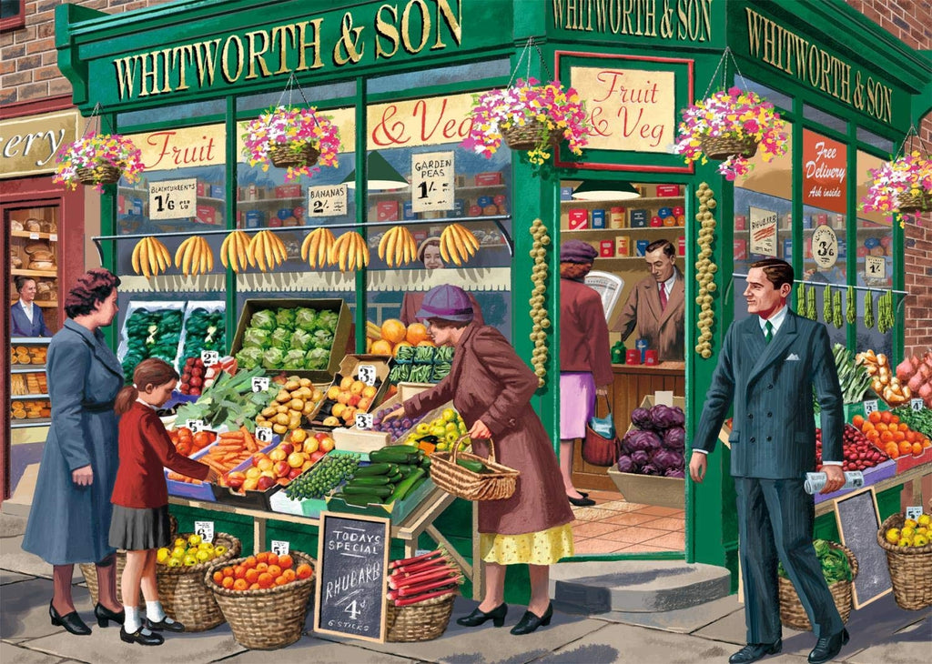 The Greengrocer – 1000 Piece Jigsaw Puzzle (Falcon De Luxe)