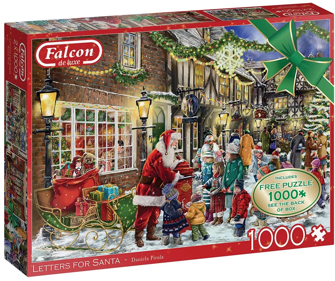 Falcon De Luxe  Letters For Santa - 2 x 1000 Piece Jigsaw Puzzles