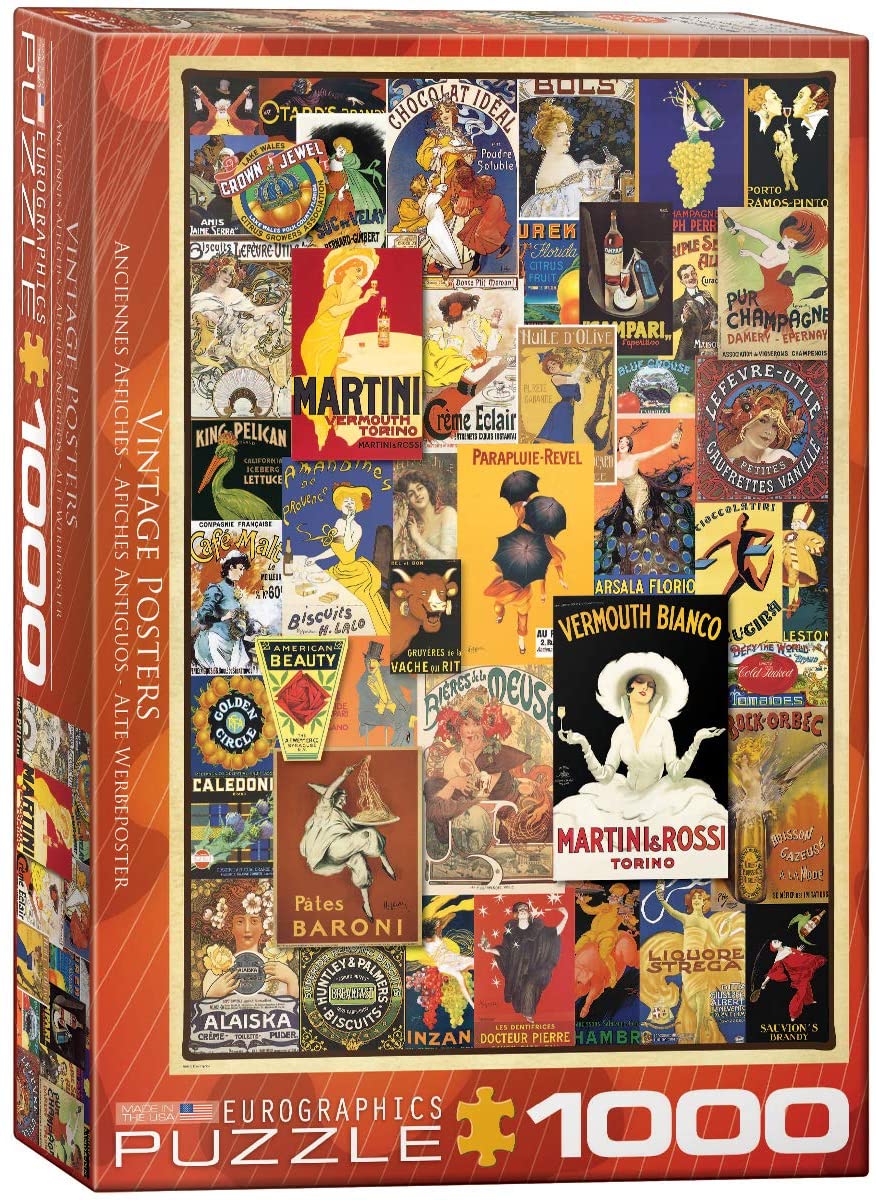 Vintage Posters – 1000 Piece Jigsaw Puzzle (Eurographics)