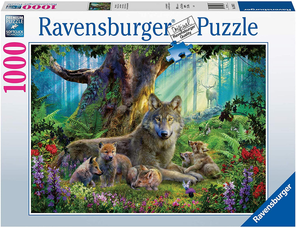 Wolves In The Forest – 1000 Piece Jigsaw Puzzle (Ravensburger) - Completed Puzzle
